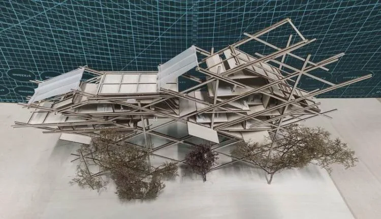 BIM Architecture | 2020 Benchmark Cup Third Prize | Traditional Wooden Structure Interprets Chinese Super Residence, Prefabricated Modules Solve the Difficulties of Epidemic Housing