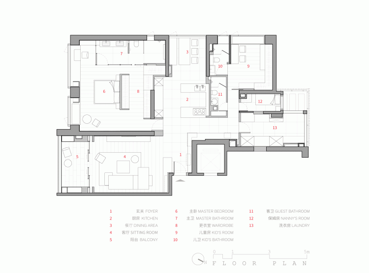 BIM Architecture | Urban Vacation Home - A Home for Physical and Mental Peace/LUKSTUDIO Studio
