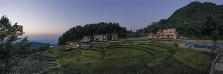 BIM Architecture | Livable and Tourable, Between Half Mountain and Rice Fields: Architectural Design of Bagu Su Ji in Dianjiang, Chongqing/Sanwen Architecture