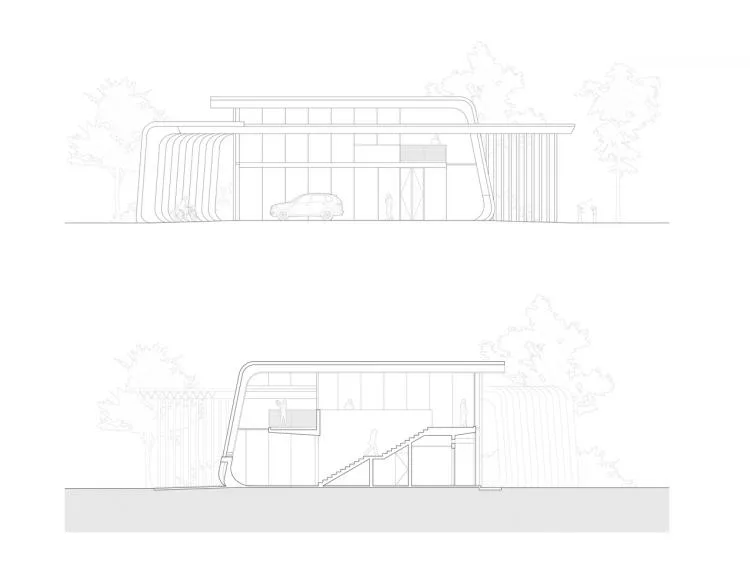 BIM Architecture | Shanghai Suzhou River Sinopec Gas Station Renovation/Tongji Original Design Studio