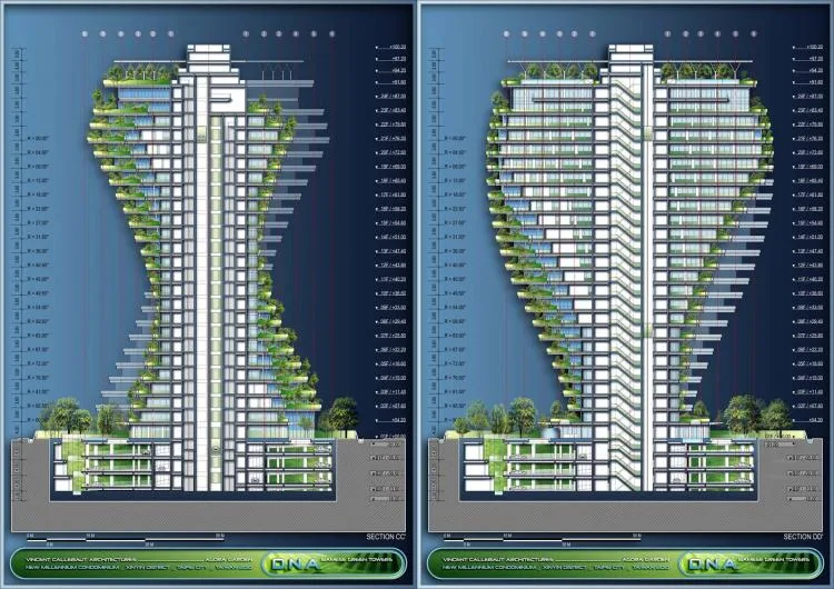 BIM Architecture | Taozhu Hidden Garden, Anti Global Warming+Low Carbon Ecological Housing/Vincent Callebaut Architects