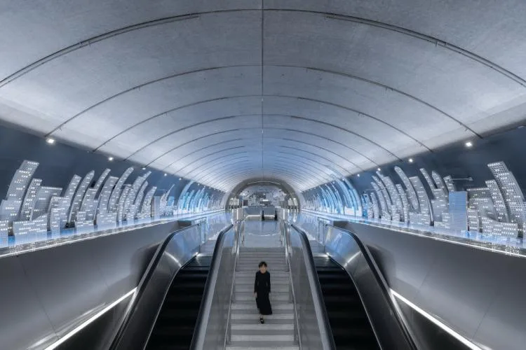 BIM architecture | The most beautiful subway station in Shanghai, have you checked in/Wutopia Lab