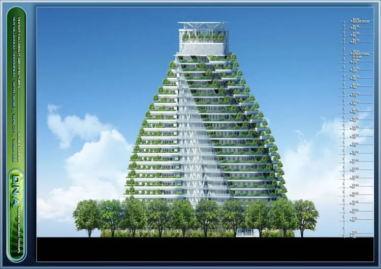 BIM Architecture | Taozhu Hidden Garden, Anti Global Warming+Low Carbon Ecological Housing/Vincent Callebaut Architects