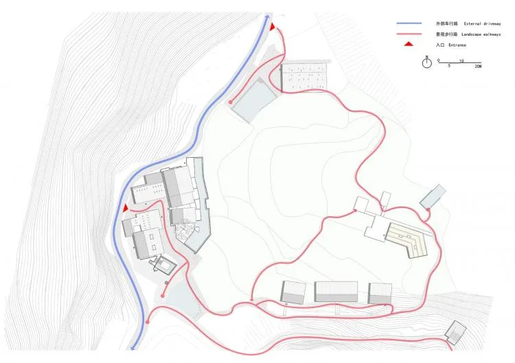 BIM Architecture | Livable and Tourable, Between Half Mountain and Rice Fields: Architectural Design of Bagu Su Ji in Dianjiang, Chongqing/Sanwen Architecture