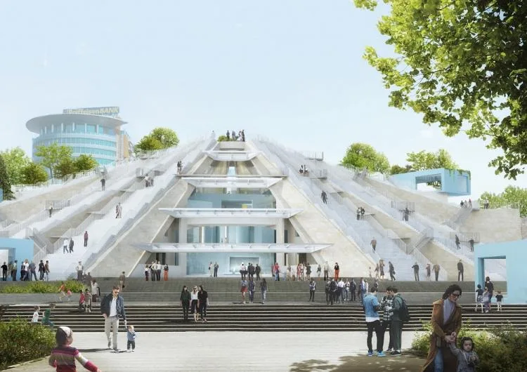 BIM Architecture | MVRDV 'Tirana Pyramid' officially starts construction, Albanian Brutalist Monument renovation
