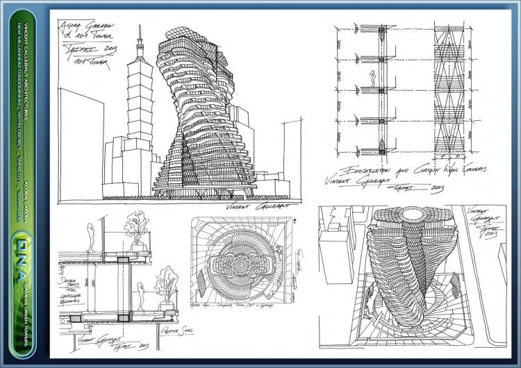 BIM Architecture | Taozhu Hidden Garden, Anti Global Warming+Low Carbon Ecological Housing/Vincent Callebaut Architects