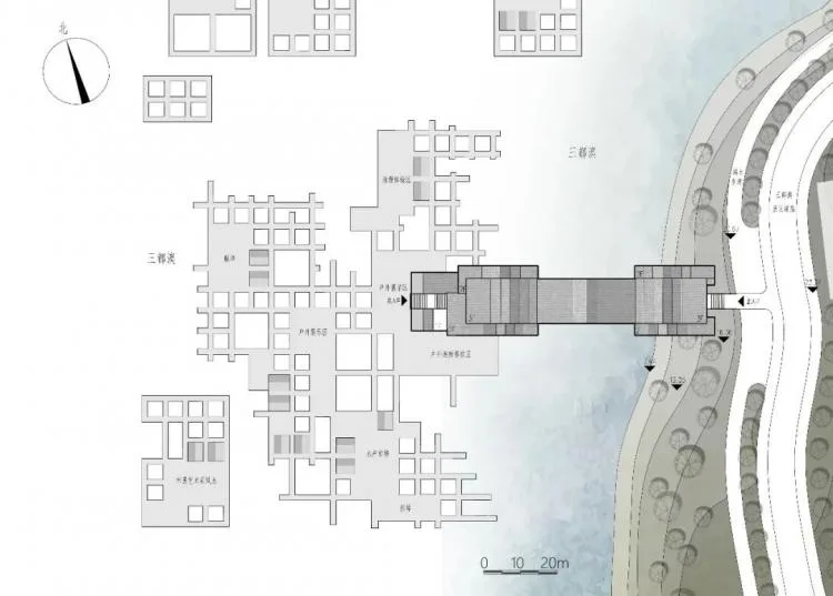 BIM Architecture | 2019 Benchmark Cup Second Prize | Building a Waterfront Craft Museum with Traditional Wooden Arch Bridge Technology