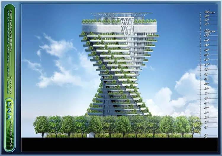 BIM Architecture | Taozhu Hidden Garden, Anti Global Warming+Low Carbon Ecological Housing/Vincent Callebaut Architects