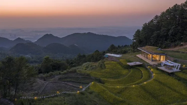 BIM Architecture | Livable and Tourable, Between Half Mountain and Rice Fields: Architectural Design of Bagu Su Ji in Dianjiang, Chongqing/Sanwen Architecture