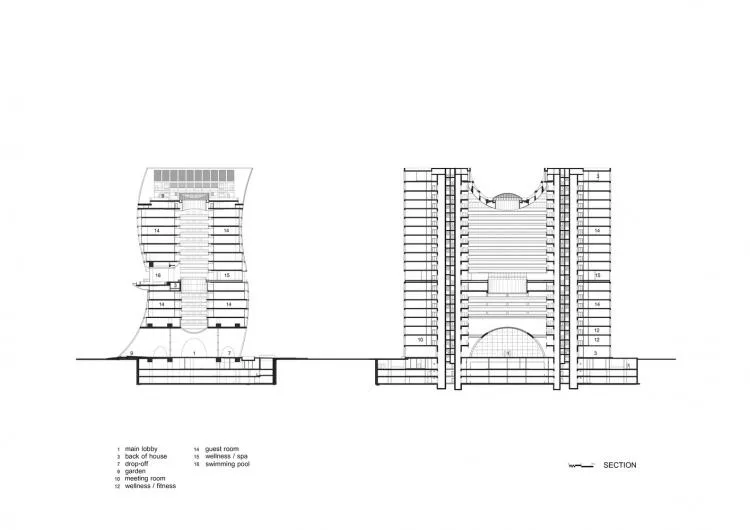 BIM Architecture | Sindhorn Kempinski Hotel, Dancing in Urban Green Space/Plan Architect