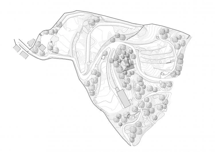 BIM Architecture | A concrete chapel nestled in the woods, serene, elegant, and full of natural atmosphere, by Nicholas Burns, Portugal