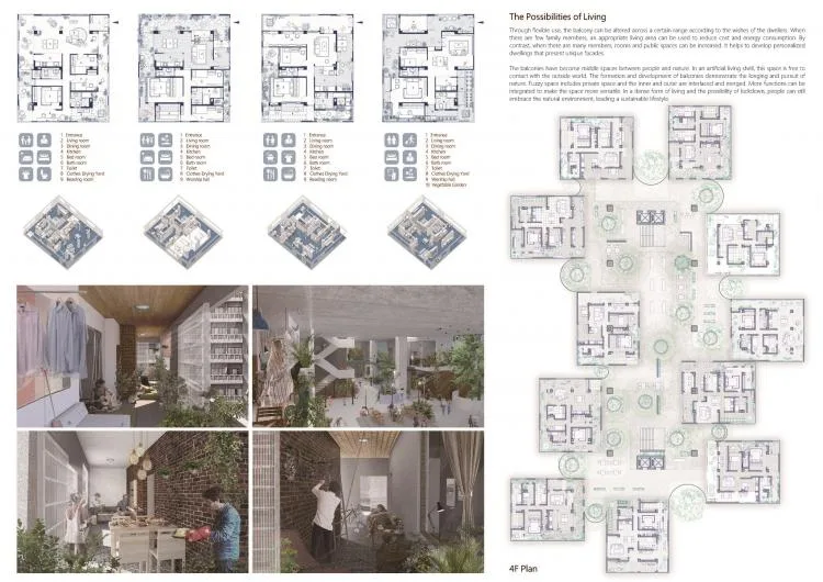 BIM Architecture | The Future of Residential Buildings - Before and After the Pandemic | 2021 Paper Residential Building International Competition Results