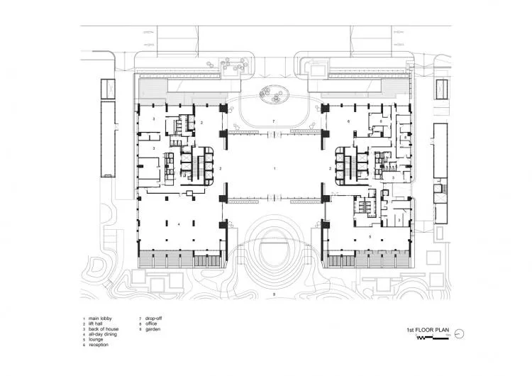 BIM Architecture | Sindhorn Kempinski Hotel, Dancing in Urban Green Space/Plan Architect