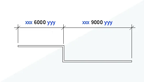 Dimension prefix/suffix