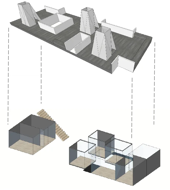BIM Architecture | Seven Small Houses · High rise Youth Apartment Shared Courtyard Renovation | Seven in One Design