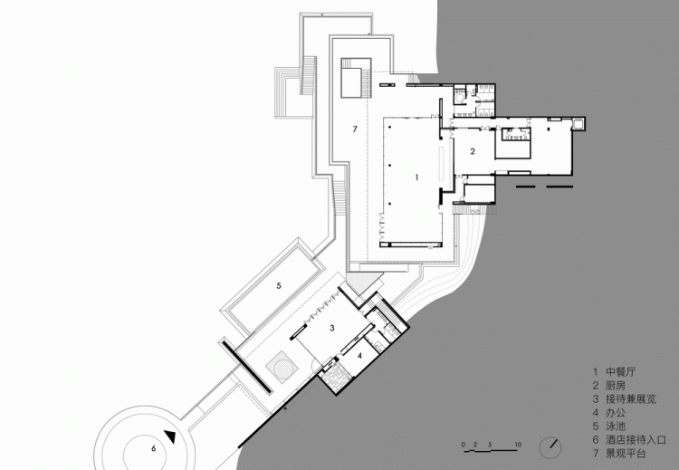 BIM Architecture | Defined Landscape: Fishing Village Tea House/Meng Fanhao - ad x line+