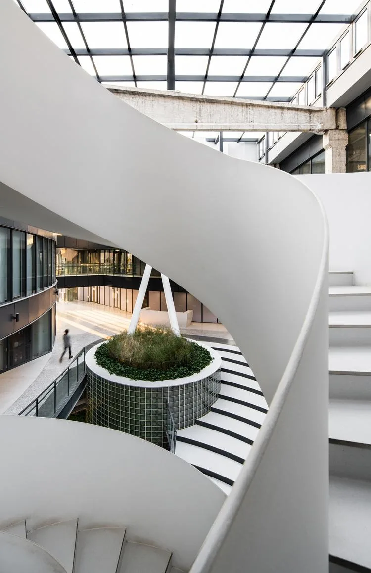 BIM Architecture | Old Factory Turning into New Garden - Zhongguancun Digital Innovation Industry Base/QUCESS Stone Cleaning Design