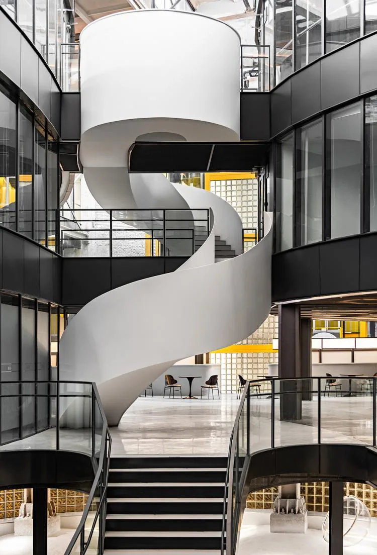 BIM Architecture | Old Factory Turning into New Garden - Zhongguancun Digital Innovation Industry Base/QUCESS Stone Cleaning Design