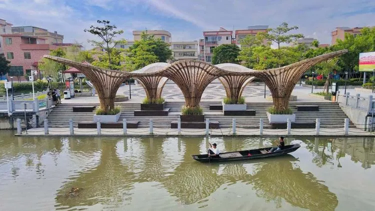 BIM Architecture | Huanglongbin Water Bamboo Corridor/Vertical Beam Society+School of Architecture, South China University of Technology