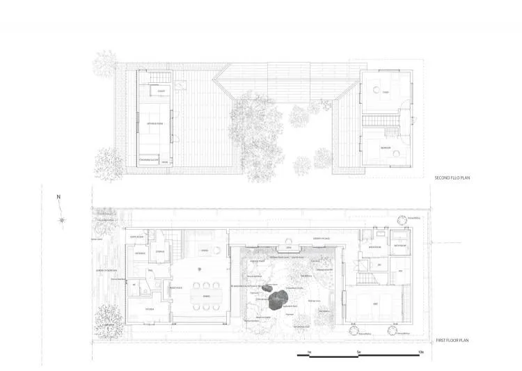 BIM Architecture | Kyoto Sacred Stone House, Japanese Courtyard Landscape/Nakamura Taki&Co; NAP Office