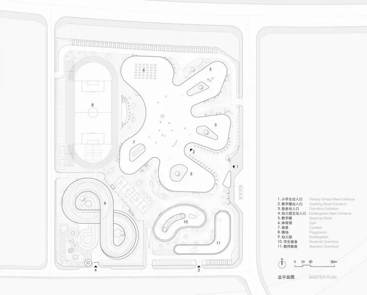 BIM Architecture | Haikou Jiangdong Huandao Experimental School/Ji · Architectural Firm (TAO)