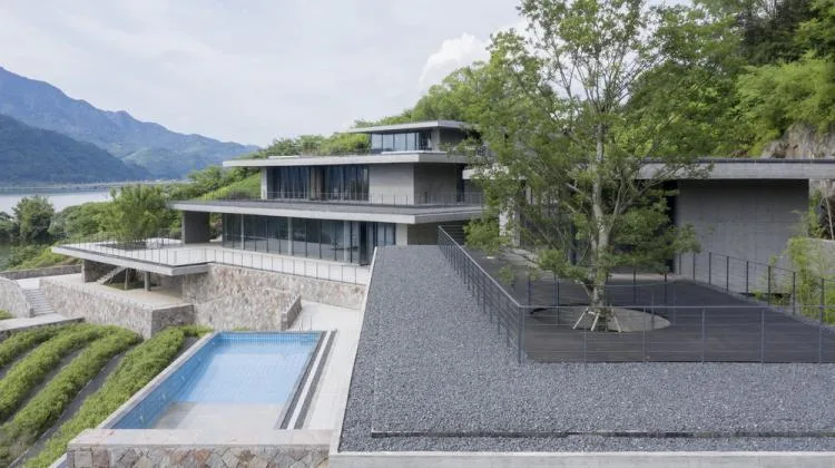 BIM Architecture | Defined Landscape: Fishing Village Tea House/Meng Fanhao - ad x line+