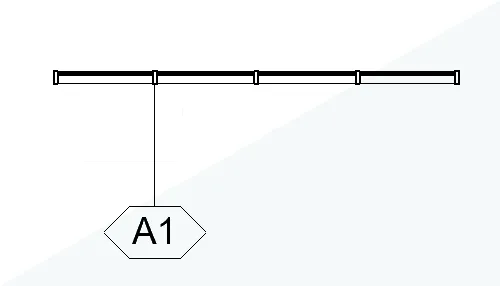 Curtain wall column tagging