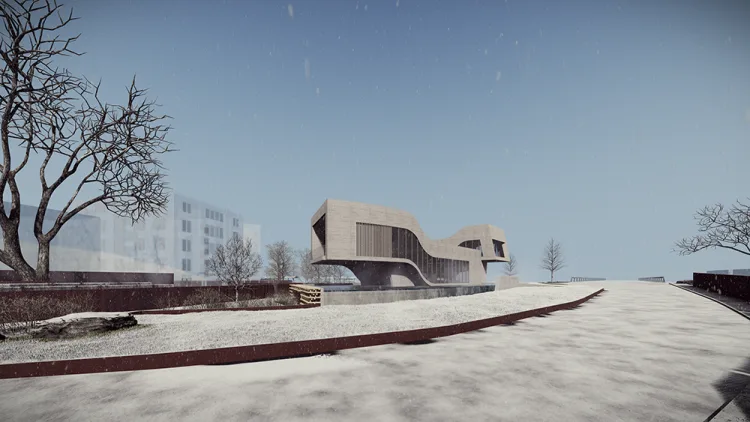 BIM Architecture | Rui'an Huling Hot Spring Exhibition Hall/Zhongsheng Design Group Co., Ltd. - Wu Yanwei Design Studio