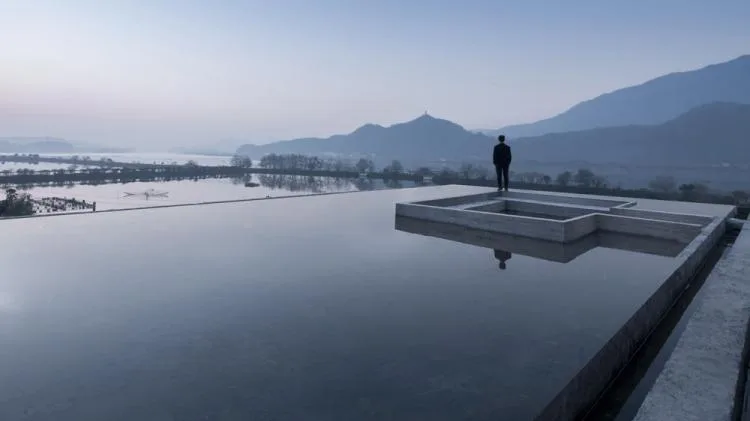 BIM Architecture | Defined Landscape: Fishing Village Tea House/Meng Fanhao - ad x line+