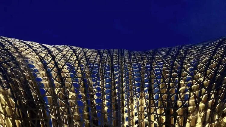 BIM Architecture | Huanglongbin Water Bamboo Corridor/Vertical Beam Society+School of Architecture, South China University of Technology