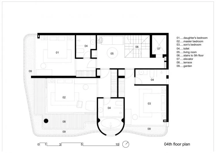 BIM Architecture | Ho Chi Minh City Flower Lady's Home, a cluster of natural green in the original/H.2