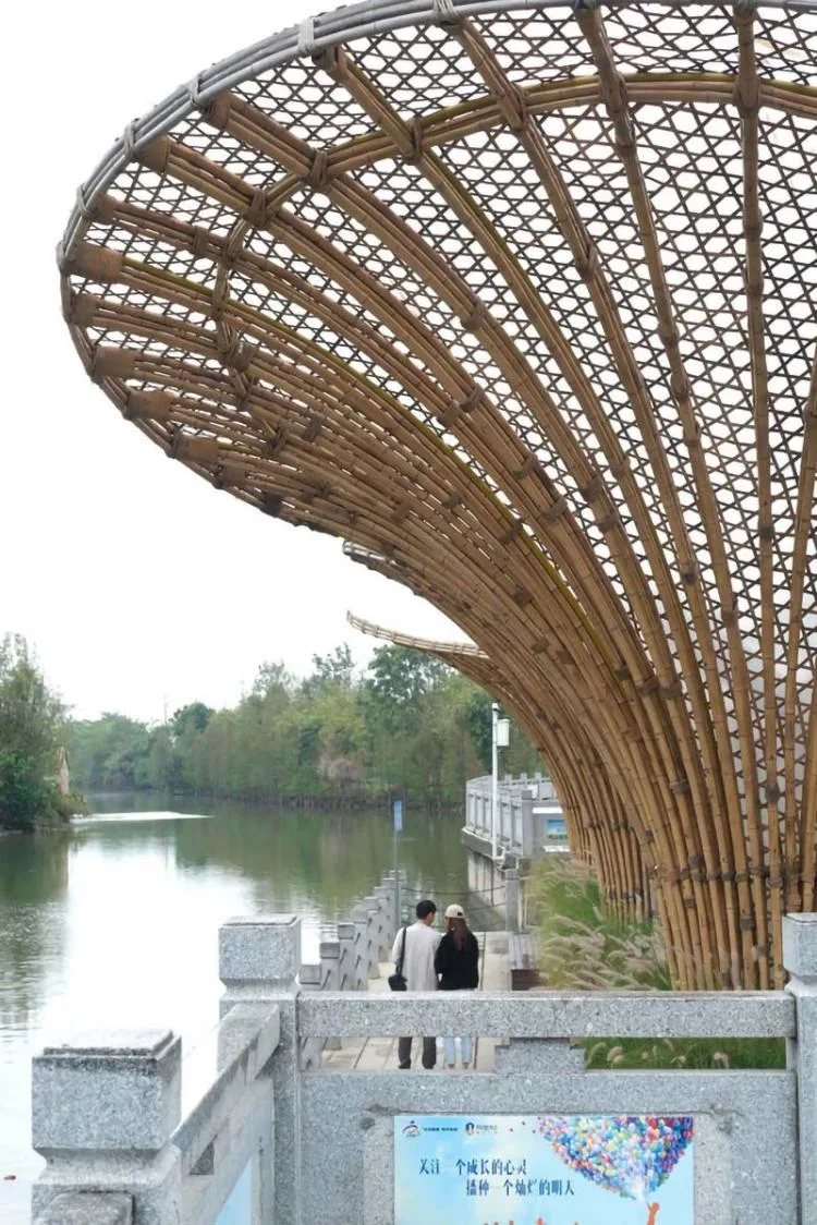 BIM Architecture | Huanglongbin Water Bamboo Corridor/Vertical Beam Society+School of Architecture, South China University of Technology