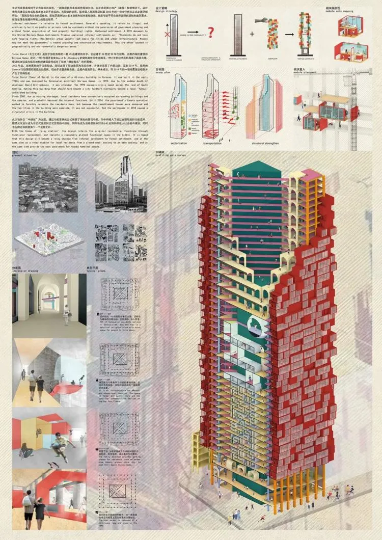 BIM Architecture | A third year project from the Department of Architecture at Zhejiang University, with each display board comparable to a movie poster