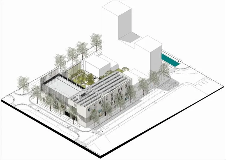 BIM Architecture | Antoine de Ruffi, Marseille Mineral Primary School, with a sculptural exterior that hides warmth and comfort beneath