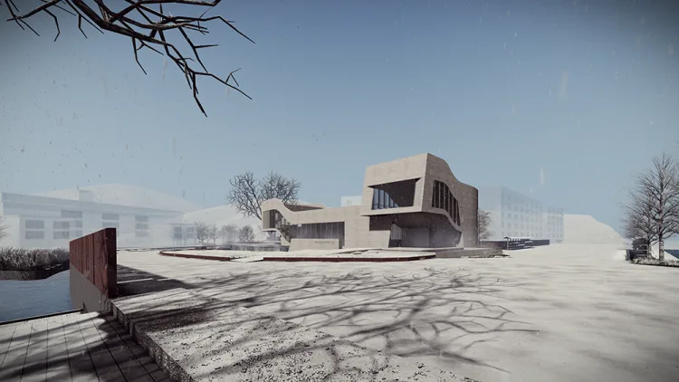 BIM Architecture | Rui'an Huling Hot Spring Exhibition Hall/Zhongsheng Design Group Co., Ltd. - Wu Yanwei Design Studio