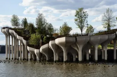 BIM Architecture: Heatherwick Studio’s Stunning New Hudson River Island Park-BIM WORLD