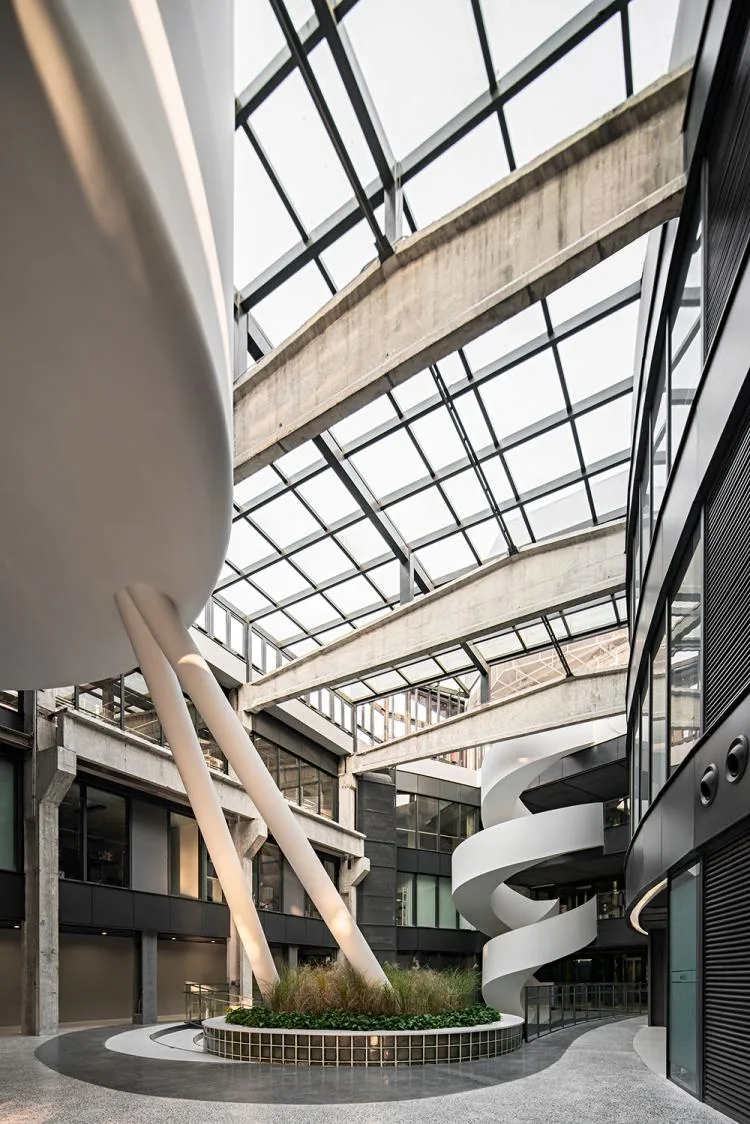 BIM Architecture | Old Factory Turning into New Garden - Zhongguancun Digital Innovation Industry Base/QUCESS Stone Cleaning Design