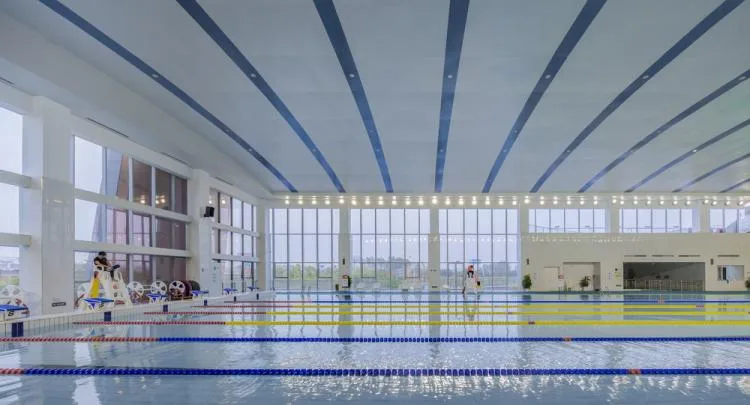 BIM Architecture | Huqiu Mountain, North of New City: Jinchang New City Sports Center/Zhongheng Design Group