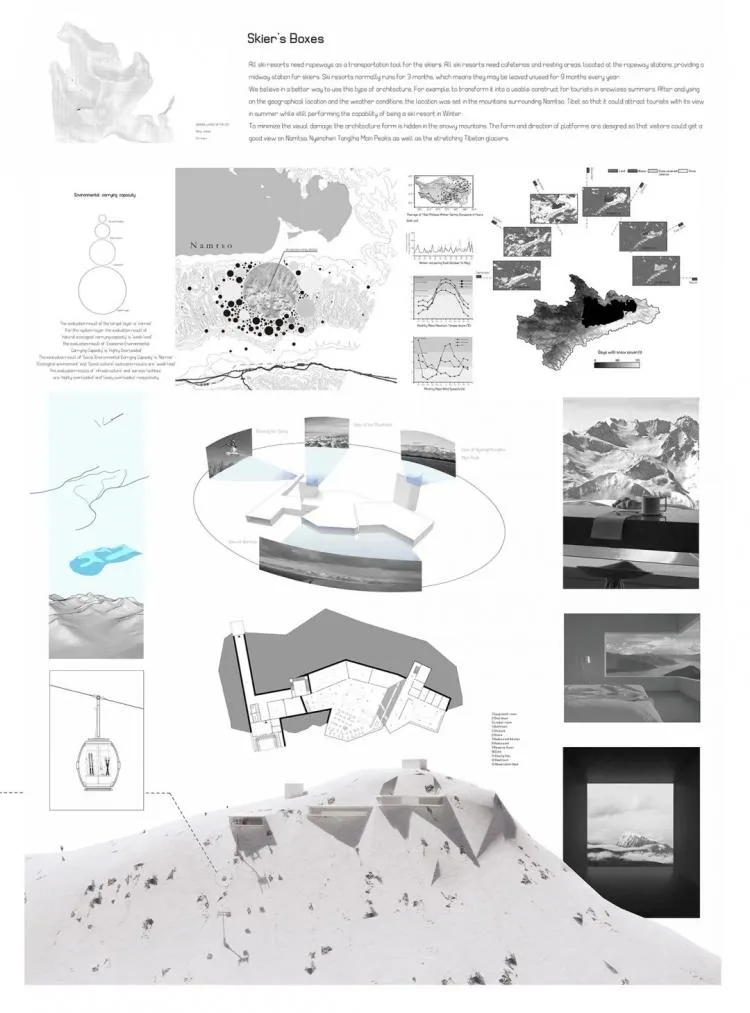 BIM Architecture | A third year project from the Department of Architecture at Zhejiang University, with each display board comparable to a movie poster