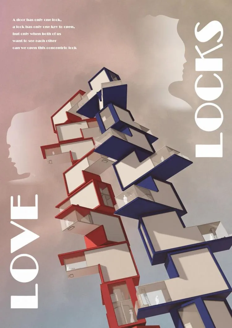 BIM Architecture | A third year project from the Department of Architecture at Zhejiang University, with each display board comparable to a movie poster