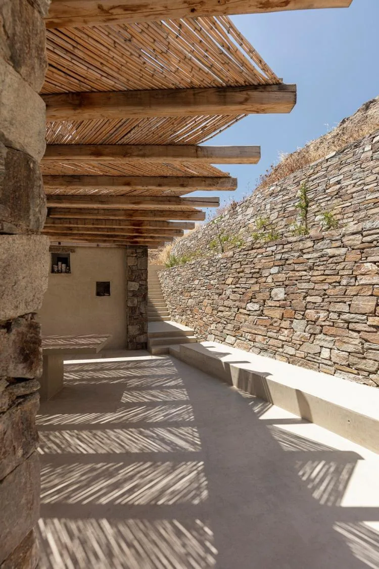 BIM Architecture | A Stone Wall Cabin Hidden in the Mountains of Serives, Greece