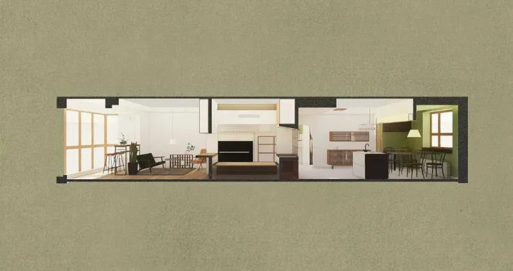 BIM Architecture | Stacked House: Teacher Gao's Home 1 #/Jin Qiuye Architecture Studio