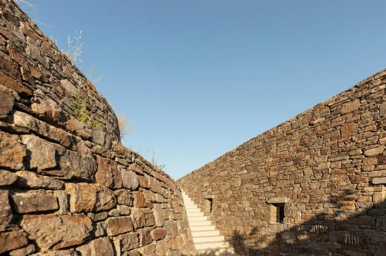 BIM Architecture | A Stone Wall Cabin Hidden in the Mountains of Serives, Greece