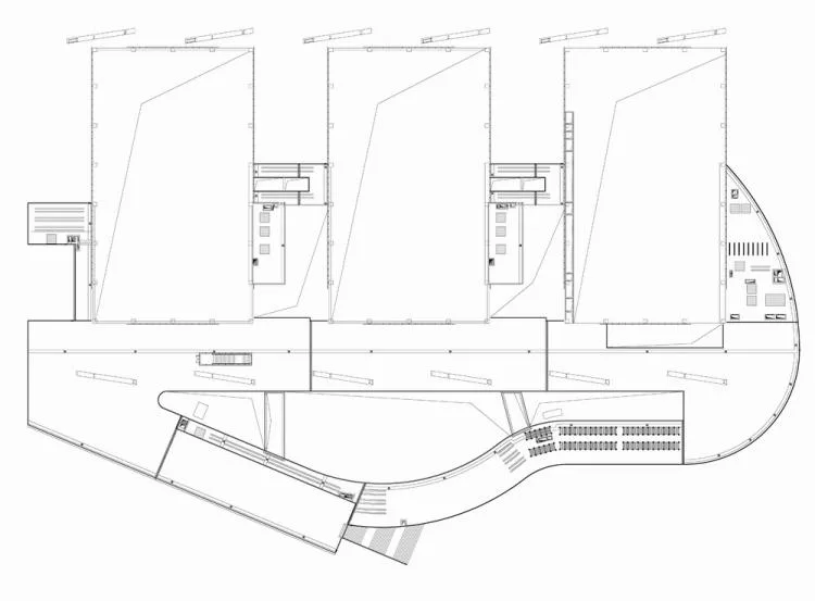 BIM Architecture | Huqiu Mountain, North of New City: Jinchang New City Sports Center/Zhongheng Design Group