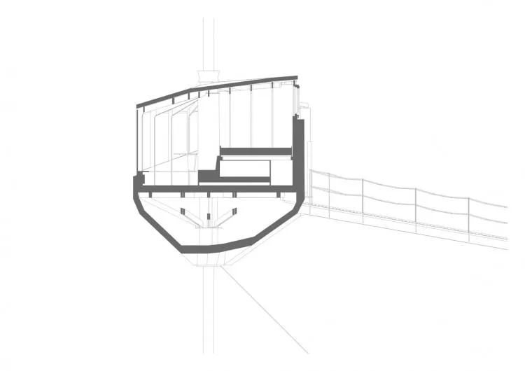 BIM Architecture | Norwegian 'Bird's Nest' style hut, supported by a tree trunk for a 15 ㎡ space/Helen& Hard