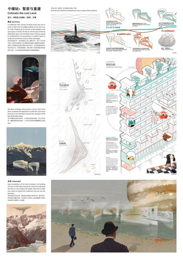 BIM Architecture | A third year project from the Department of Architecture at Zhejiang University, with each display board comparable to a movie poster