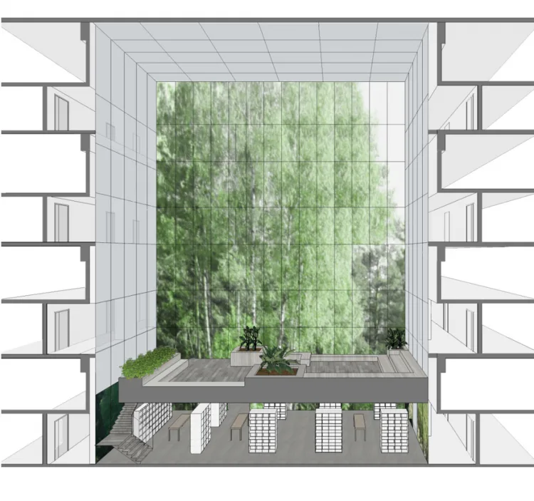 BIM Architecture | Seven Small Houses · High rise Youth Apartment Shared Courtyard Renovation | Seven in One Design
