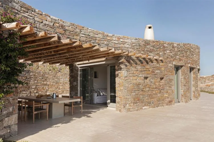 BIM Architecture | A Stone Wall Cabin Hidden in the Mountains of Serives, Greece