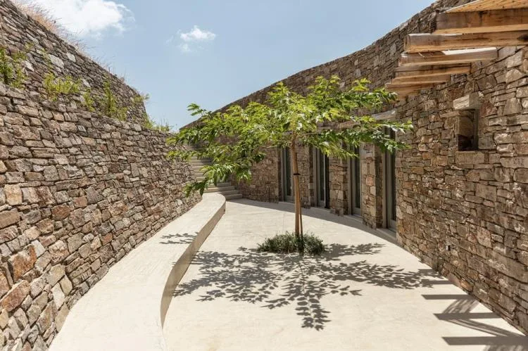 BIM Architecture | A Stone Wall Cabin Hidden in the Mountains of Serives, Greece