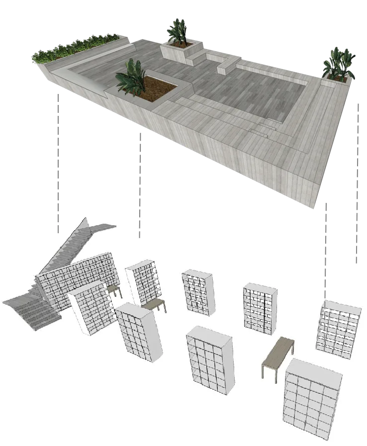 BIM Architecture | Seven Small Houses · High rise Youth Apartment Shared Courtyard Renovation | Seven in One Design